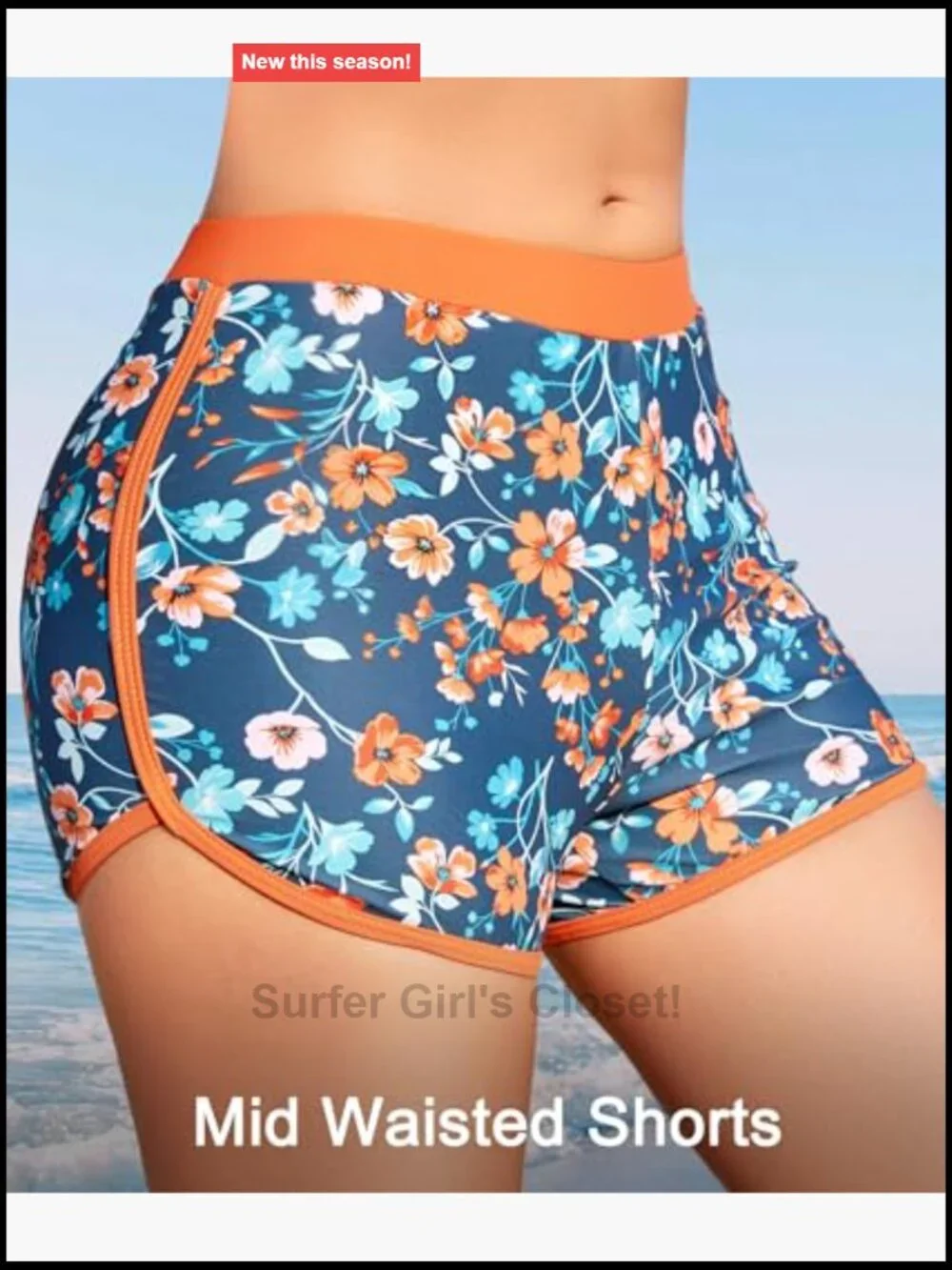 Women's Tummy Control Two Piece Tankini Bathing Suit with Board Shorts